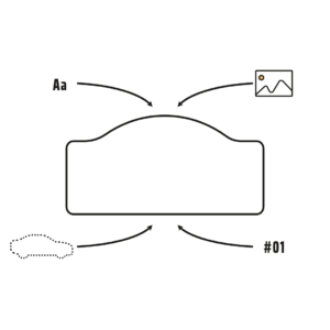 Composition simple d'une plaque de rallye